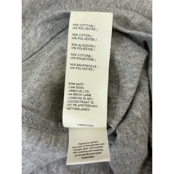 We The Free Light Gray Mock Neck Long Sleeve Top OVERSIZED Size XS - Picture 6 of 7